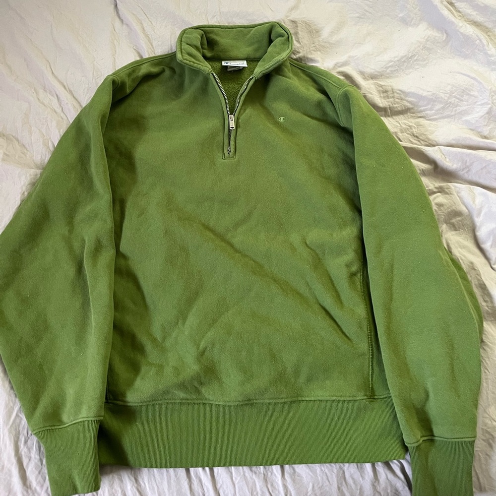Lime Green Medium Champion Half Zip
